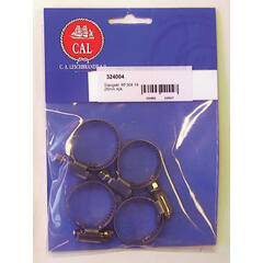 CAL Slangeklemme - 4pk Rustfri - 10-16mm